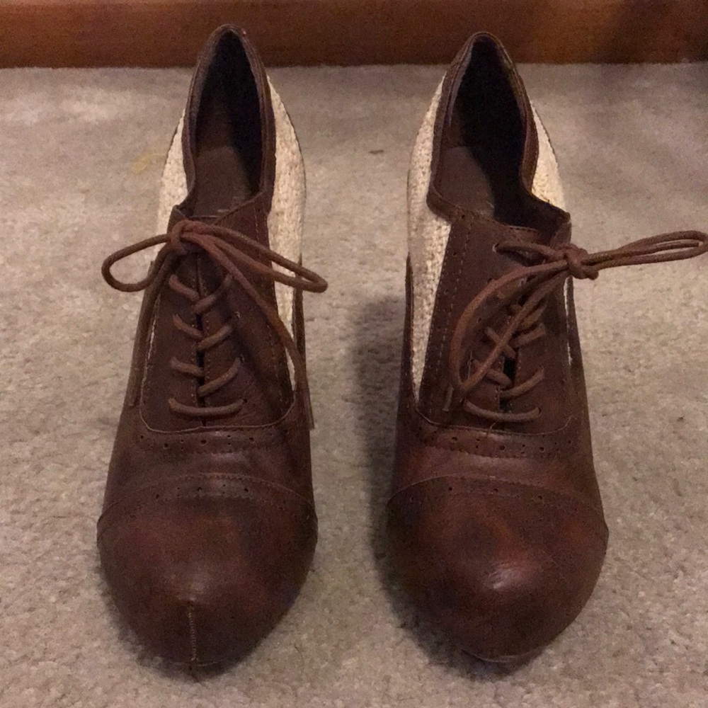Leather booties